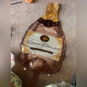 I-Do, Pink Champagne bottle, and Heart Shaped Foil Balloons